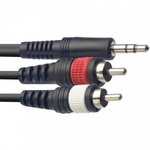Stagg SYC3/MPSB2CM E 3m / 10 ft Y Cable 3.5mm Mini Jack - 2 x RCA